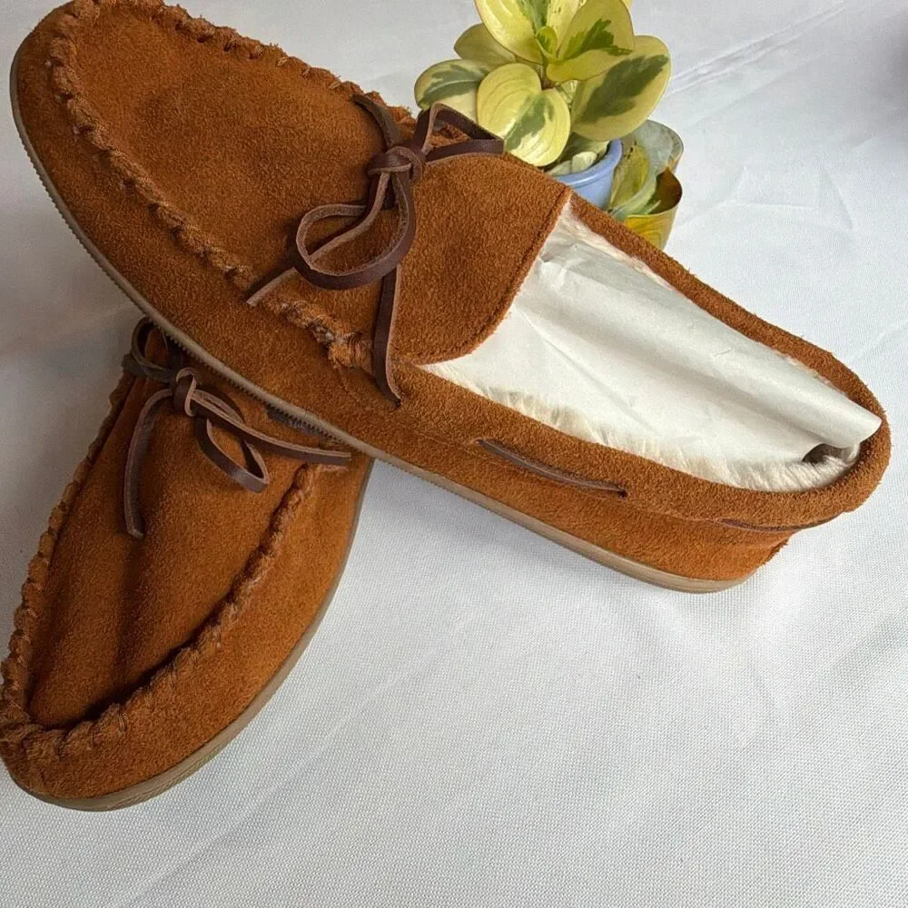 J Crew Moccasin Slippers Men’s 11 Sherpa